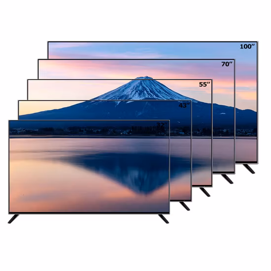 Televisión Android de 32 pulgadas personalizada de fábrica 4K LED UHD LCD Smart TV para el hogar